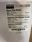 Dayton 3VU35 Portable Electric Jobsite & Garage Heater, 3600W/4800W, 208/240V New. Price: $125.00.