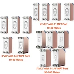 Alorair Brazed Heat Exchanger 316L St.steel - Muti Size, Mpt Port & Plates New. Price: $282.99.