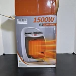 Ceramic Portable Electric Space Heater Fan 1500W With Thermostat For Indoor Use Open. Price: $30.99.