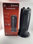 Pelonis HC-0155M 2 Speed Ceramic Tower Space Heater W/ Thermostat Open. Price: $24.99.