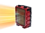 Comfort Zone Utility Space Heater With Foldable Handle Indoor Use, Red New. Price: $46.10.