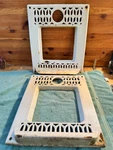 Pair Of White Peerless Porcelain Enamel Gas Wall Heater Front Cover Face Vintage Used. Price: $136.40.