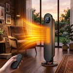 Nftigb 25" Space Heater For Indoor Large Room, 1500W Oscillating Electric New. Price: $50.99.