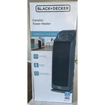 Black+decker BHTC571 Ceramic Tower Heater, Oscillation, 1000/1500W New. Price: $30.00.