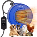 500W Dog House Heater With Thermostat, 24H Timer & Smart 40-115 F Adjustable Pet New. Price: $111.99.