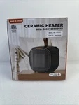 Electactic Portable Ceramic Space Heater W/thermostat, 1200W Indoor Open. Price: $27.99.