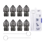 Creality 8PCS 3D Printer Hardened Steel MK8 Nozzles, Upgraded Tungsten Metal Ext New. Price: $14.60.