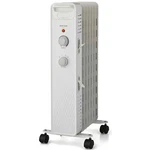 Open Box 1500W Mainstays Mechanical Oil Filled Electric Radiator Heater White. Price: $59.99.