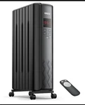 Dreo DR-HSH005 1500W Electric Oil Filled Radiator Heater Black New. Price: $77.99.