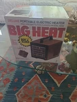 Big Deluxe Portable Electric Heater 6200 W/ Safety Feature 1500-1200 Watts New. Price: $105.00.