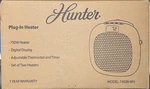 Hunter Plug In Ceramic Small Space Heater 3 Prong Thermostat - 2 Packs Brand New. Price: $63.98.
