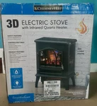 Chimneyfree 3D Electric Stove With Infrared Quartz Heater And Glass Door, New. Price: $76.59.