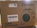 Elevoke 1500W Electric Heater New. Price: $14.99.