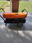 Dayton 170,000 Btu Oil Fired Torpedo Heater, Kerosene Diesel 3VE51 Used. Price: $450.00.