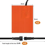 2 Pcs Engine Silicone Heating PAD-5" X 4" Detachable Oil Pan Heater With 194 ... New. Price: $30.21.