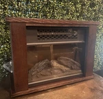 Life Zone Mini Fireplace 750W Dark Walnut ZCFP1017US New. Price: $40.00.