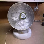 Presto Dish Parabolic Electric Heater Portable Plus Footlight White Tested Used. Price: $25.00.