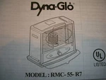 Dyna Glo RMC-55-R7 Owners/parts Manual New. Price: $12.99.