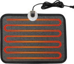 Heated Floor Mat Under Desk For Foot Warmer - 7 Temp Settings Regular, Black New. Price: $58.50.