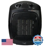 Vie Air Portable 3-SETTING Ceramic Heater W/ Adjustable Thermostat, 1500W, Black New. Price: $48.51.