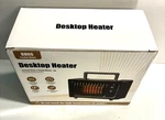 BH06 Desktop Space Heater 600W Timer Speeds Remote Control Red New Open Box. Price: $16.00.