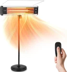 Serenelife Infrared Pp & Pu Stand Patio Heater 1500W W/ Remote Control New. Price: $132.99.