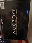 Woozoo 1500-WATT Oscillating Ceramic Space Heater Tower With Remote, Black New. Price: $100.00.