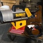 Dewalt 40,000 Btu Construction Heater Model DXH40FA W/ Power Cord Used. Price: $159.00.