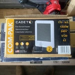 Cadet Com-pak 67509 CSC151TW /1500W/120V/ In-wall Fan Heater (E10046495) Open. Price: $77.48.