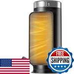 1500W Ptc Quiet Space Heater With Remote Control, 15.8 Portable Electric New. Price: $56.53.