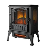 Mainstays 2-SETTING 3D Electric Stove Heater With Life-like Flame (SHAG-G24F) New. Price: $59.63.