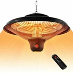 Costway 1500W Ceiling Mounted Infrared Heater Electric W/ Remote Control New. Price: $89.99.