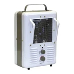 Markel Portable Electric Jobsite & Garage Heater, 1500W/1300W, 120V Ac, Phase, New. Price: $119.46.