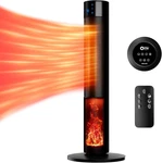 1500W Portable Space Heater With Remote & Adjustable Thermostat For Cozy Warmth New. Price: $149.99.