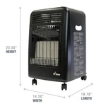 Sale Mr. Heater Cabinet 18000-BTU Outdoor Portable Propane New. Price: $75.00.