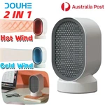 Douhe 2IN1 Electric Fan Desk Heater Cooler Hot Air Cooling Portable Au Brand. Price: $53.61.