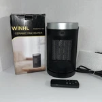 Winhl PTC-150A Ceramic Fan Heater 1500W 120V Black Remote Control Open. Price: $26.99.