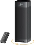 Gaiatop Indoor Space Heater, 1500W Portable Electric Silver-black Open. Price: $60.00.