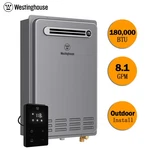 Westinghouse 180,000 Btu Natural/propane Gas Outdoor Tankless Water Heater 24L New. Price: $849.99.