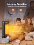 Oprunsy 1500W Space Heaters Ceramic Electric Fast PTC-SH009RL Black Used. Price: $49.40.