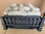 Chimneyfree Huron Birch Log Set Fireplace W/ Infrared Heater No Remote Used. Price: $89.99.