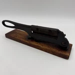 Antique Cast Iron Tobacco Plug Cutter E. Holmes Marked Used. Price: $151.95.