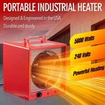 Industrial 5600W Electric Portable Garage Workshop Heater Product W/ Thermostat New. Price: $184.61.