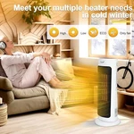 1500W Tower Space Heater For Indoor Large Room With Remote 12H Timer New. Price: $40.89.