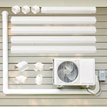 3" 15.5FT Mini Split Ac Line Cover Kit Decorative Pvc Tubing Pipe Set New. Price: $58.15.