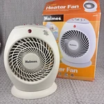 Holmes HFH416 Compact Heater Fan Forced One Touch Thermostat White 10.5" Used. Price: $29.95.