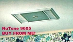 Nutone Vintage Mid-century Heat-a-vent Heater Fan Classic Bathroom New Nos 9605N Open. Price: $629.95.