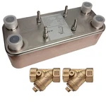 5"X12" Brazed 30 Plate Heat Exchanger Outdoor Wood Furnace W/y-strainers 1" New. Price: $388.90.