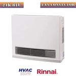 Rinnai 24K Btu Fan Convector Natural Gas Off-white Vent-free 215.4 Cfm 120V New. Price: $1180.00.