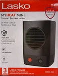 Lasko - 200 Myheat Mini Personal Ceramic Space Heater Black New. Price: $39.95.